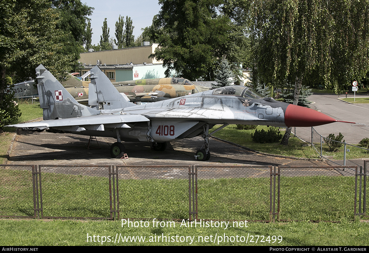 Aircraft Photo of 4108 | Mikoyan-Gurevich MiG-29G (9-12) | Poland - Air Force | AirHistory.net #272499