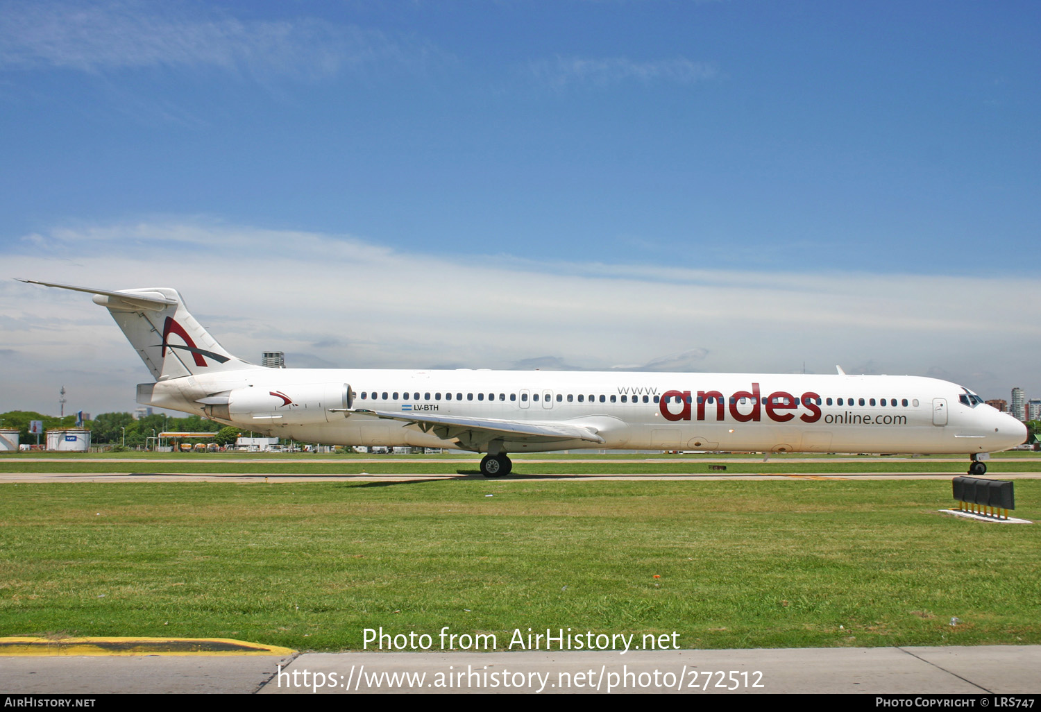 Aircraft Photo of LV-BTH | McDonnell Douglas MD-83 (DC-9-83) | Andes Líneas Aéreas | AirHistory.net #272512