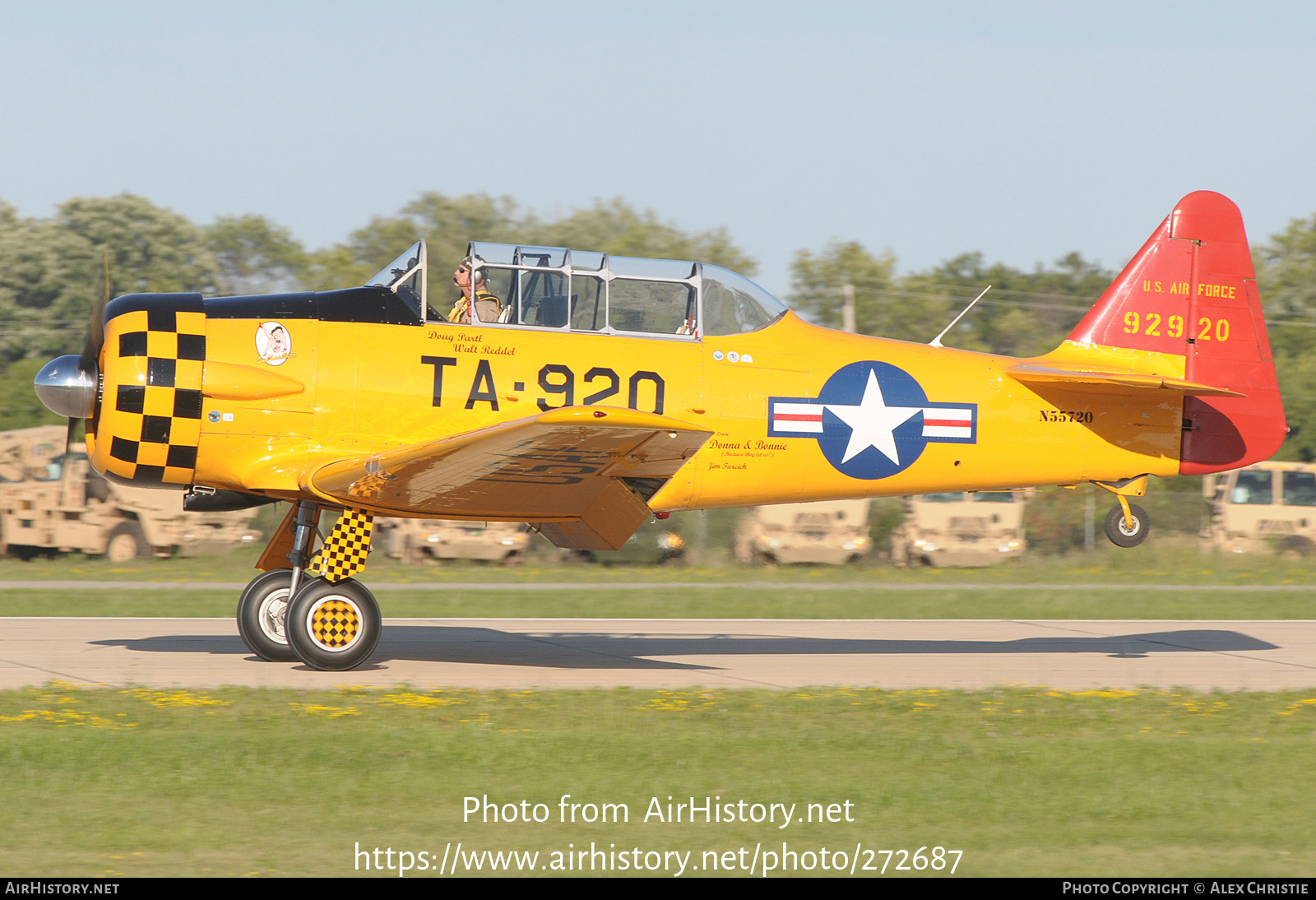 Aircraft Photo of N55720 / 92920 | North American T-6G Texan | USA - Air Force | AirHistory.net #272687