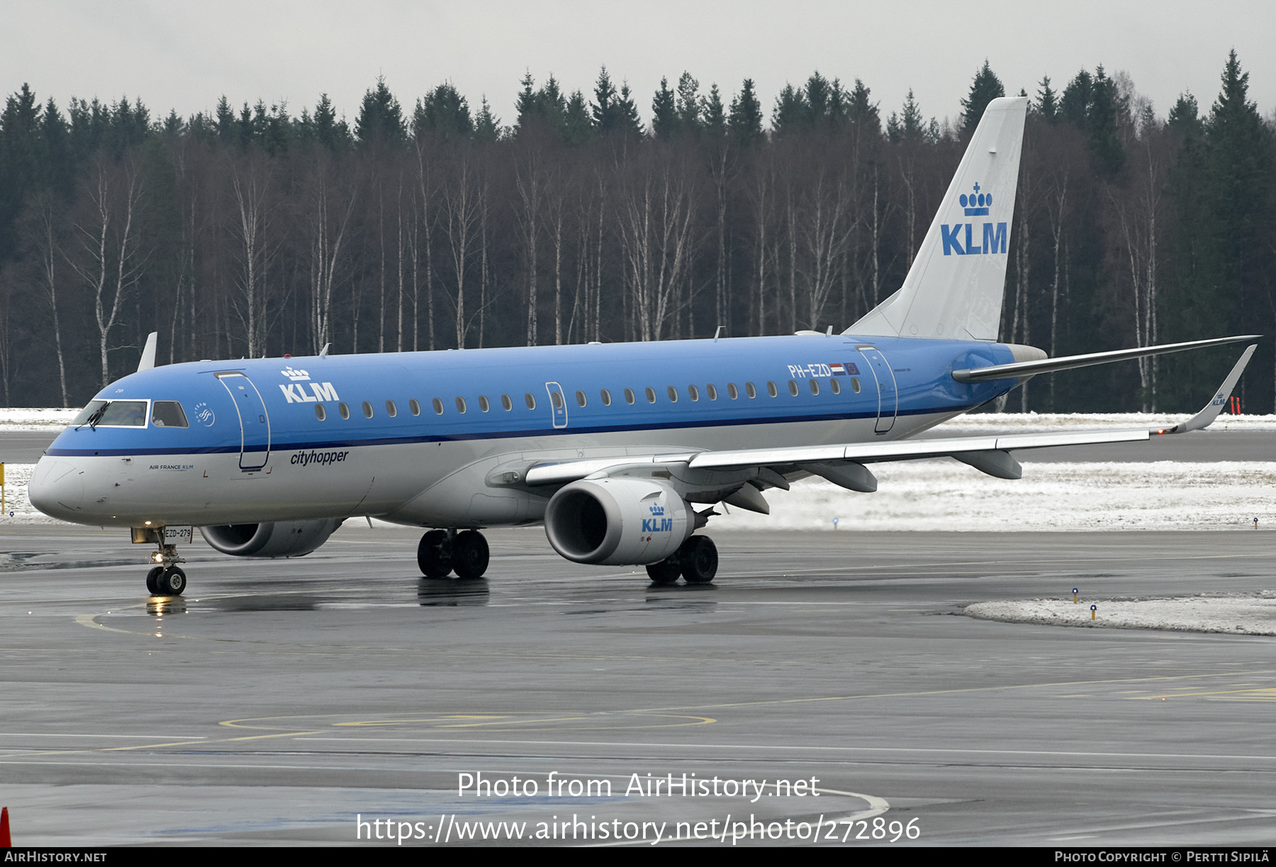 Aircraft Photo of PH-EZD | Embraer 190STD (ERJ-190-100STD) | KLM Cityhopper | AirHistory.net #272896