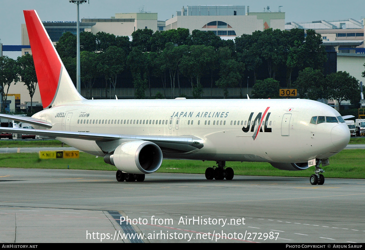 Aircraft Photo of JA653J | Boeing 767-346/ER | Japan Airlines - JAL | AirHistory.net #272987