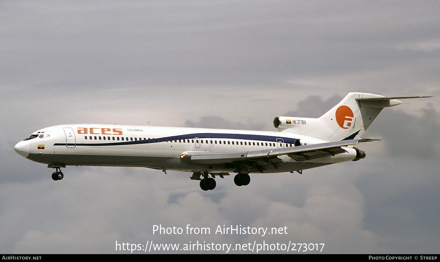 Aircraft Photo of HK-3738X | Boeing 727-227/Adv | ACES - Aerolíneas Centrales de Colombia | AirHistory.net #273017