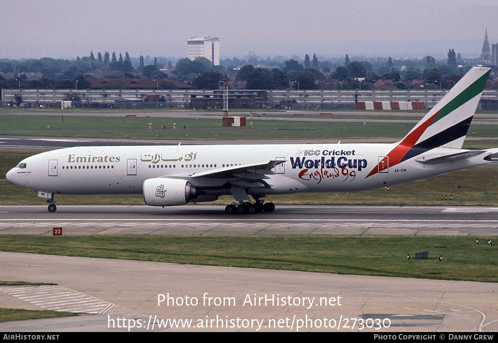 Aircraft Photo of A6-EMI | Boeing 777-21H/ER | Emirates | AirHistory.net #273030