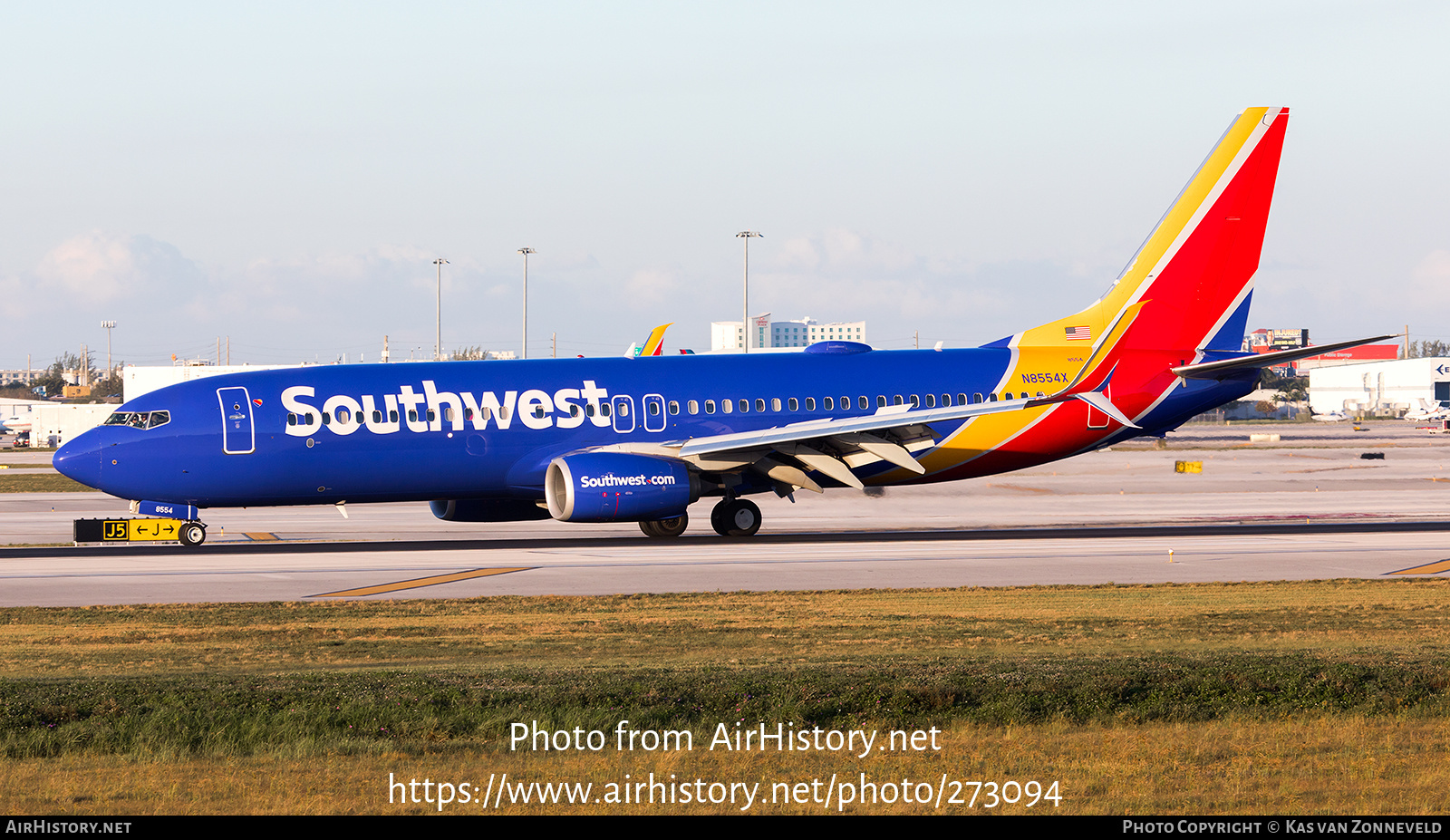 Aircraft Photo of N8554X | Boeing 737-8H4 | Southwest Airlines | AirHistory.net #273094