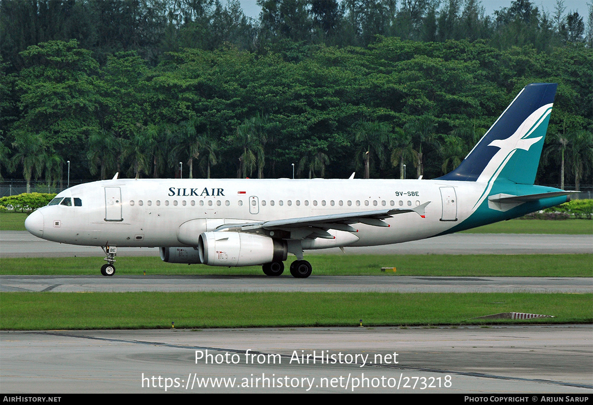 Aircraft Photo of 9V-SBE | Airbus A319-132 | SilkAir | AirHistory.net #273218