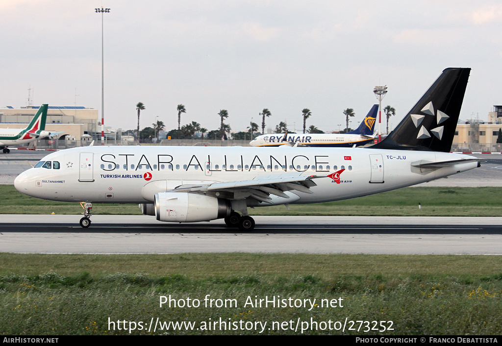 Aircraft Photo of TC-JLU | Airbus A319-132 | Turkish Airlines | AirHistory.net #273252