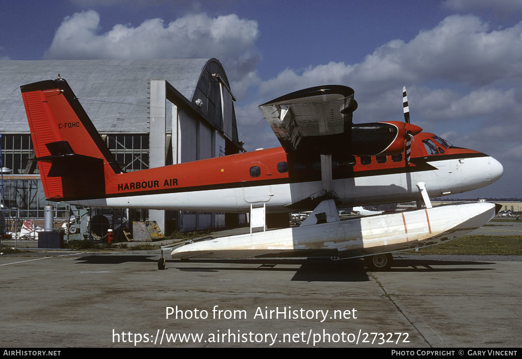 Aircraft Photo of C-FQHC | De Havilland Canada DHC-6-100 Twin Otter | Harbour Air | AirHistory.net #273272