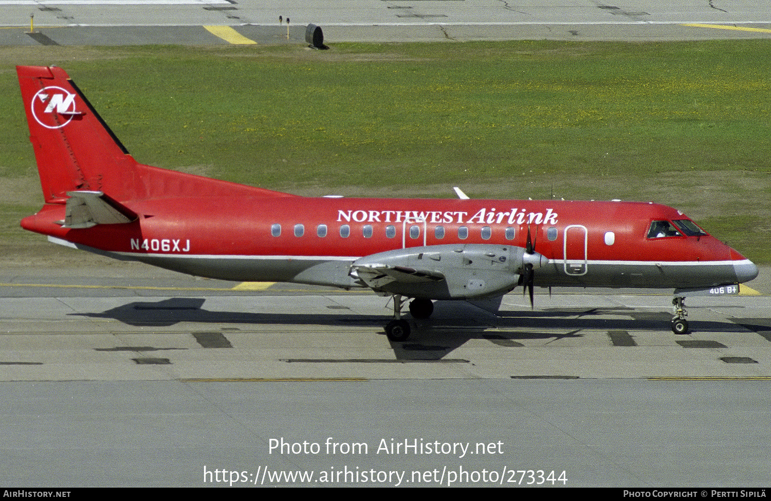 Aircraft Photo of N406XJ | Saab 340B/Plus | Northwest Airlink | AirHistory.net #273344