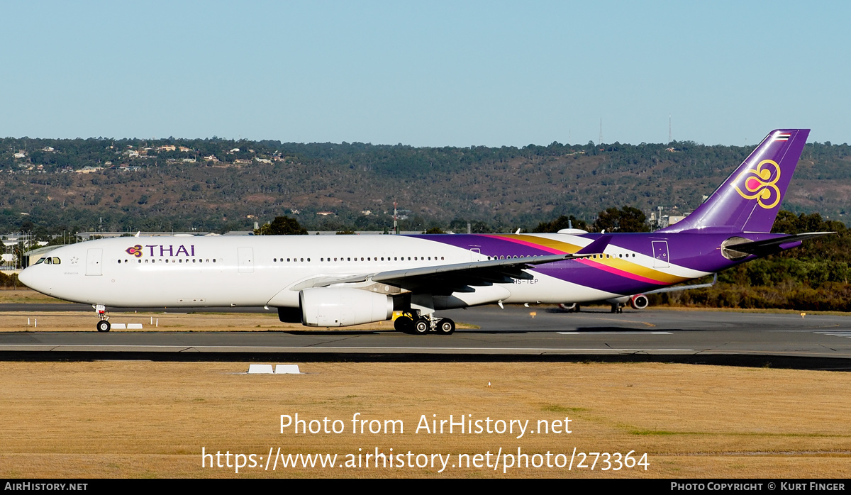 Aircraft Photo of HS-TEP | Airbus A330-343 | Thai Airways International | AirHistory.net #273364