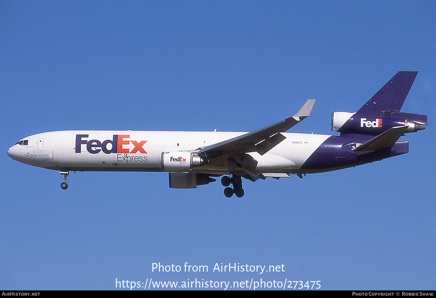 Aircraft Photo of N606FE | McDonnell Douglas MD-11F | FedEx Express - Federal Express | AirHistory.net #273475