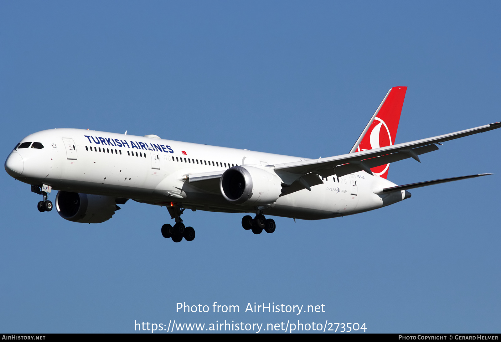 Aircraft Photo of TC-LLK | Boeing 787-9 Dreamliner | Turkish Airlines | AirHistory.net #273504