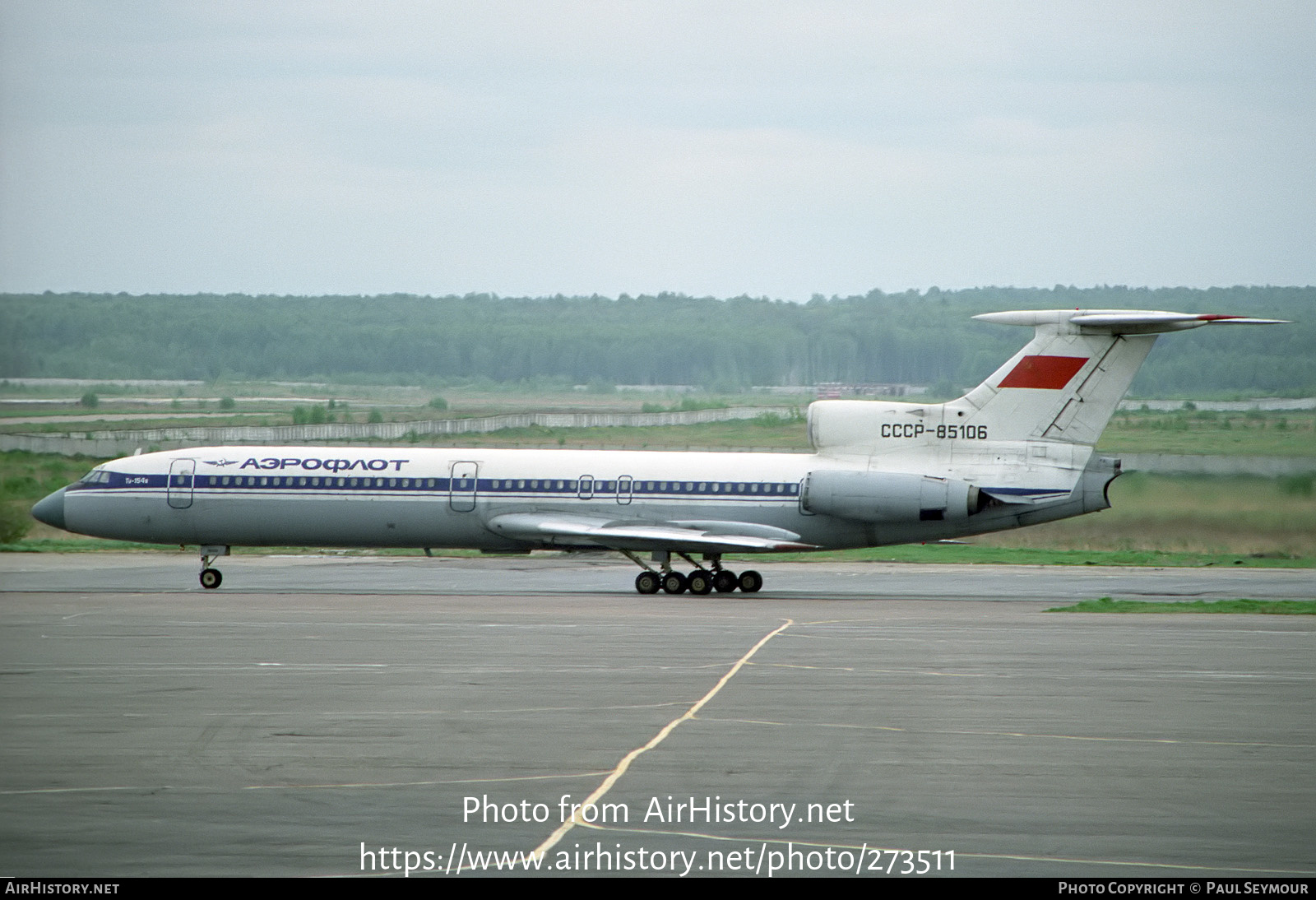 Aircraft Photo of CCCP-85106 | Tupolev Tu-154B | Aeroflot | AirHistory.net #273511