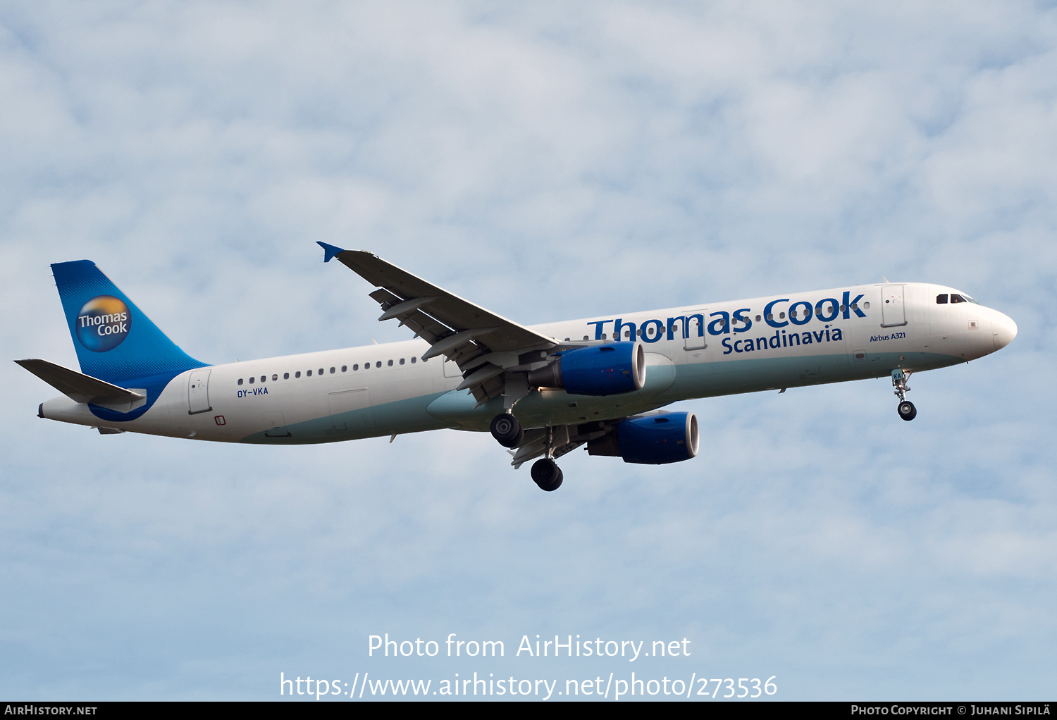 Aircraft Photo of OY-VKA | Airbus A321-211 | Thomas Cook Airlines Scandinavia | AirHistory.net #273536