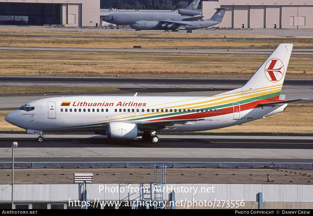 Aircraft Photo of LY-BAG | Boeing 737-382 | Lithuanian Airlines | AirHistory.net #273556