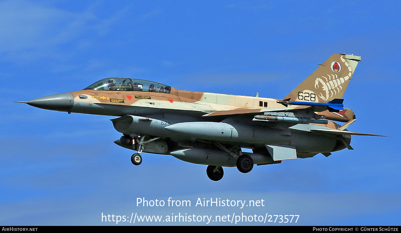 Aircraft Photo of 628 | General Dynamics F-16D Barak | Israel - Air Force | AirHistory.net #273577