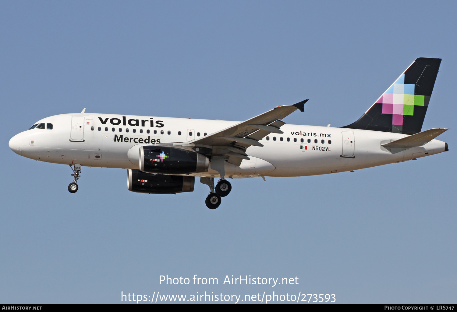 Aircraft Photo of N502VL | Airbus A319-132 | Volaris | AirHistory.net #273593