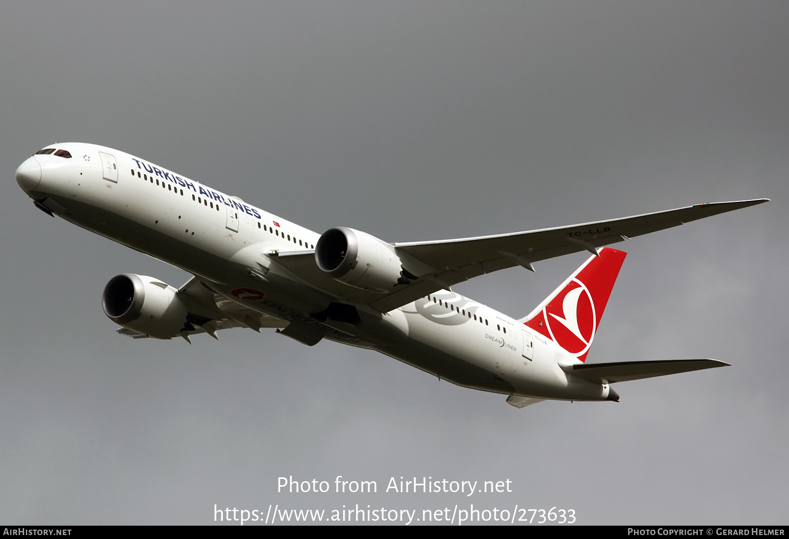 Aircraft Photo of TC-LLB | Boeing 787-9 Dreamliner | Turkish Airlines | AirHistory.net #273633