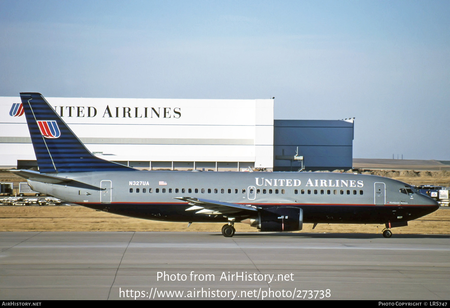 Aircraft Photo of N327UA | Boeing 737-322 | United Airlines | AirHistory.net #273738