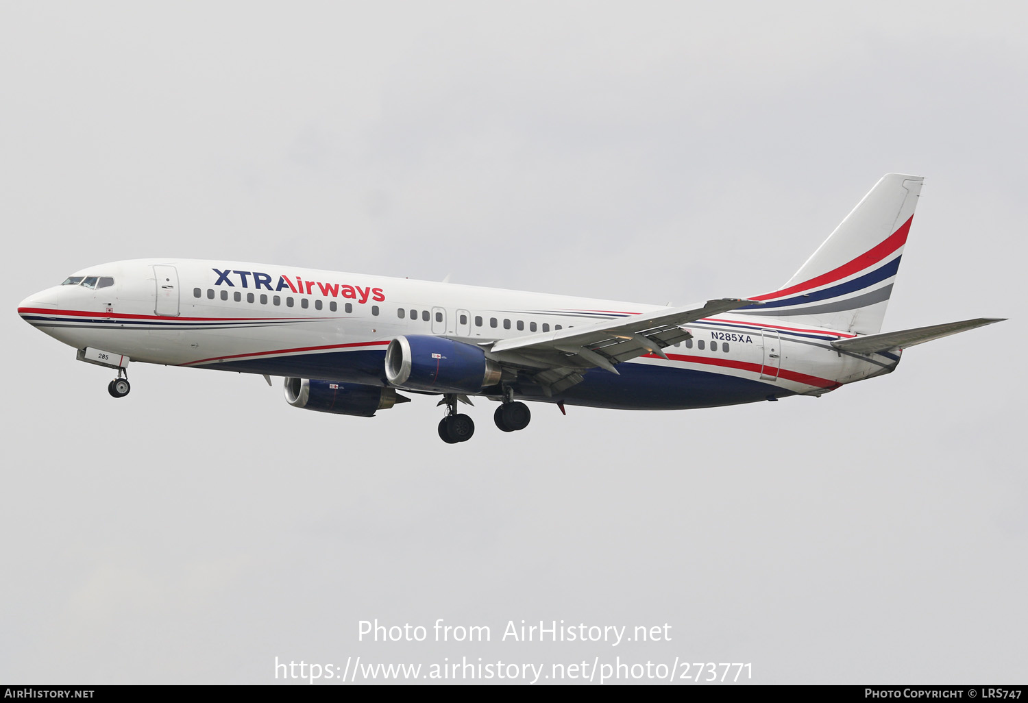 Aircraft Photo of N285XA | Boeing 737-4Q8 | Xtra Airways | AirHistory.net #273771