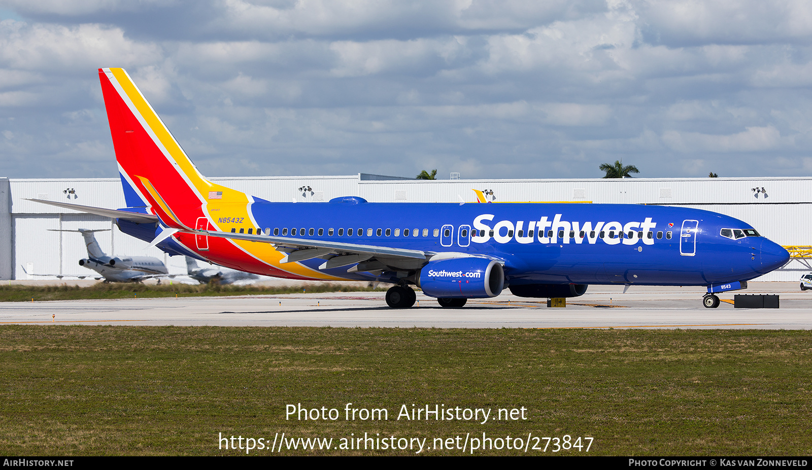 Aircraft Photo of N8543Z | Boeing 737-800 | Southwest Airlines | AirHistory.net #273847