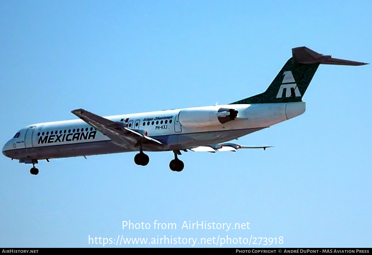 Aircraft Photo of PH-KXJ | Fokker 100 (F28-0100) | Mexicana | AirHistory.net #273918