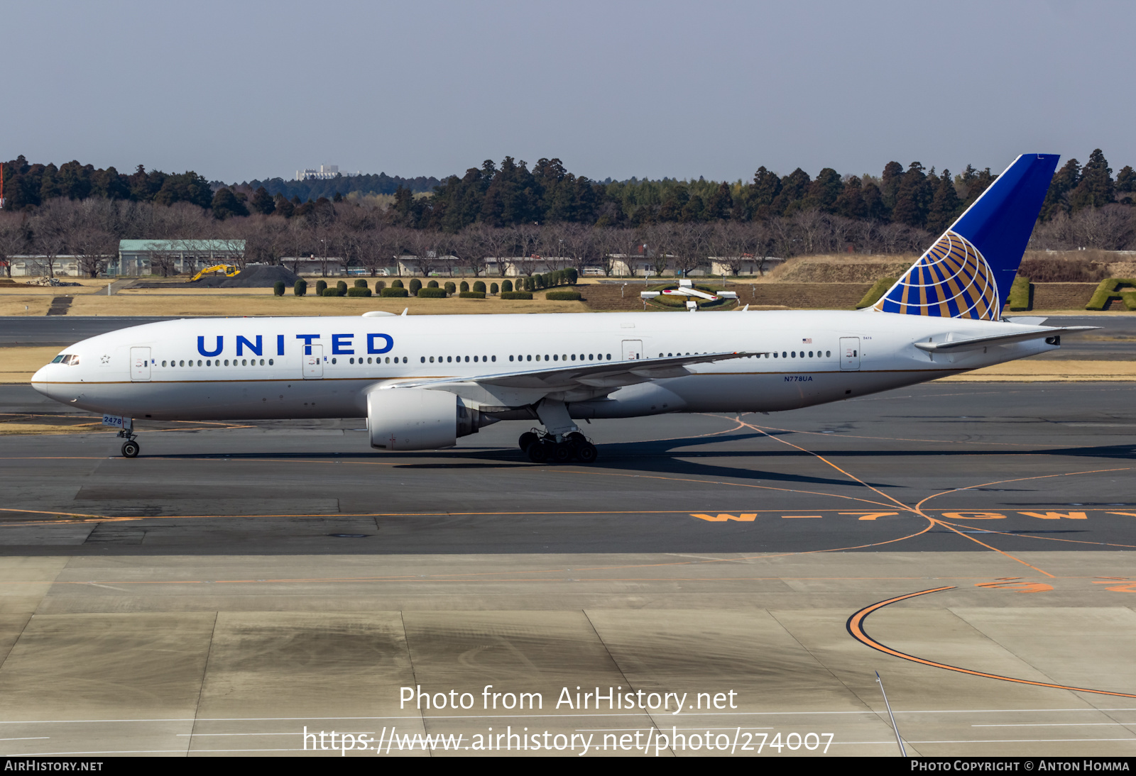 Aircraft Photo of N778UA | Boeing 777-222 | United Airlines | AirHistory.net #274007