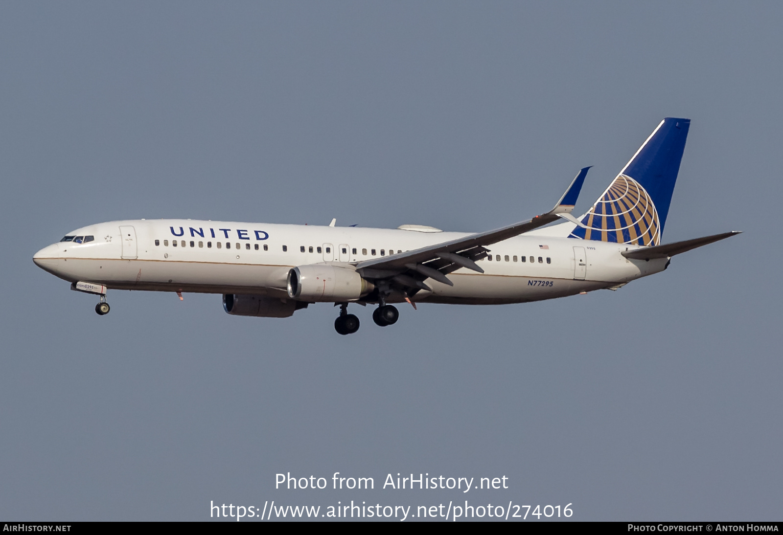 Aircraft Photo of N77295 | Boeing 737-824 | United Airlines | AirHistory.net #274016