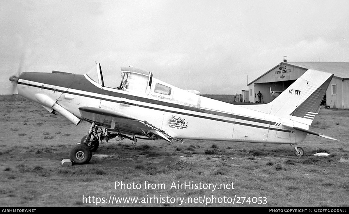 Aircraft Photo of VH-CYY | Yeoman YA1 Cropmaster 250R Srs 2 | Westair Aviation Service | AirHistory.net #274053