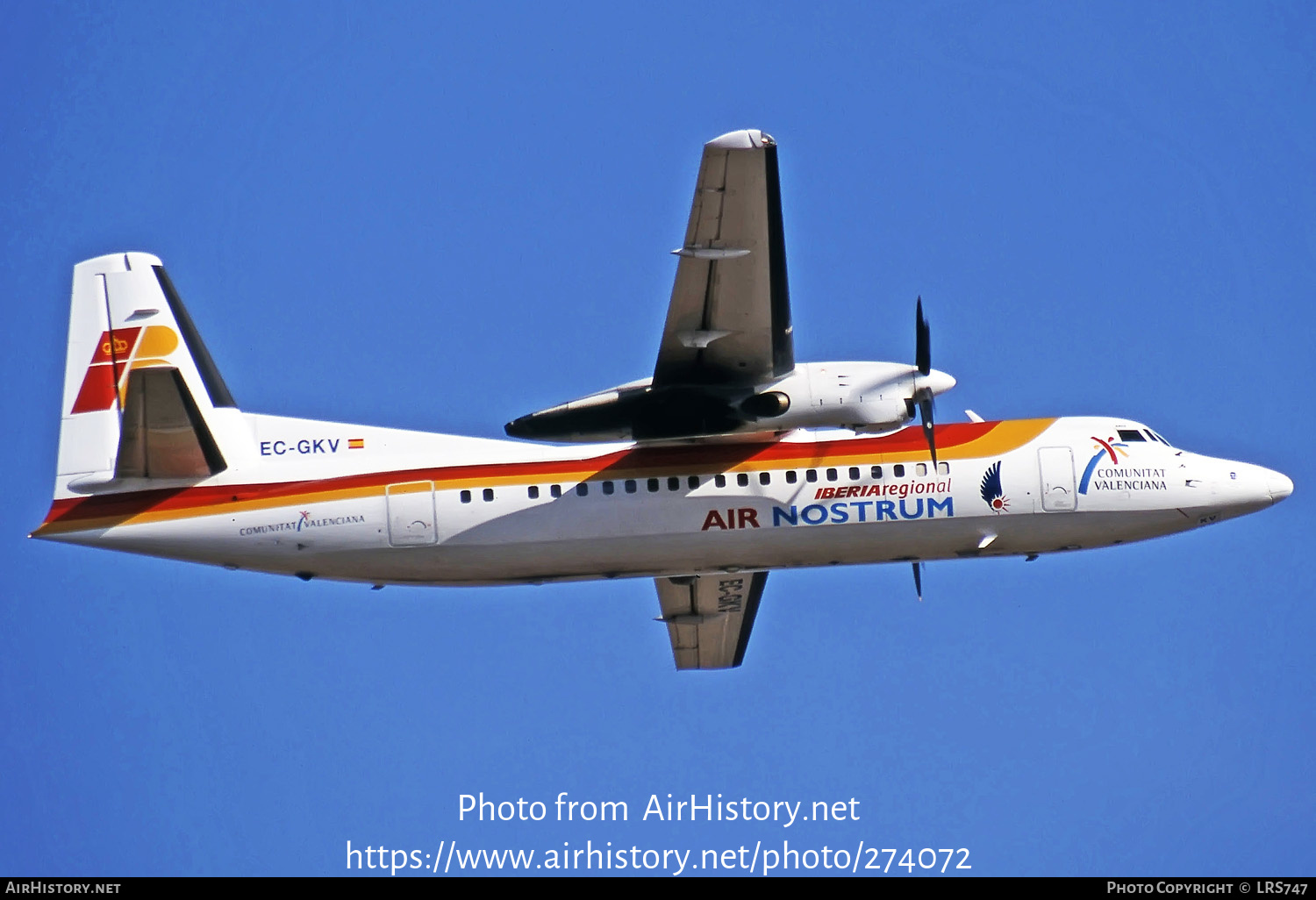 Aircraft Photo of EC-GKV | Fokker 50 | Air Nostrum | AirHistory.net #274072