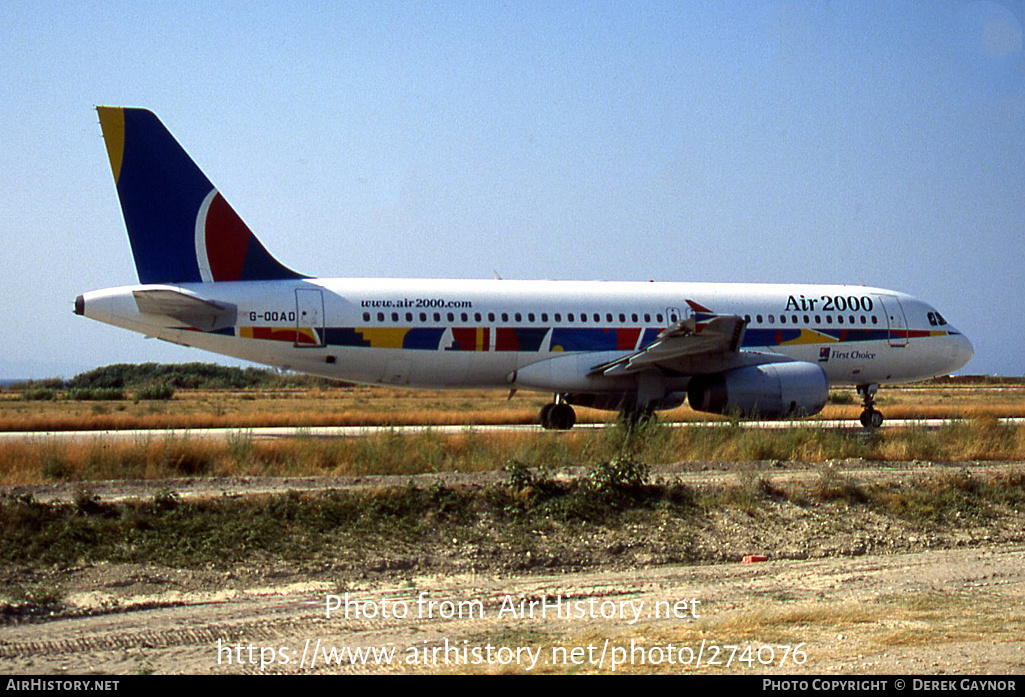 Aircraft Photo of G-OOAD | Airbus A320-231 | Air 2000 | AirHistory.net #274076