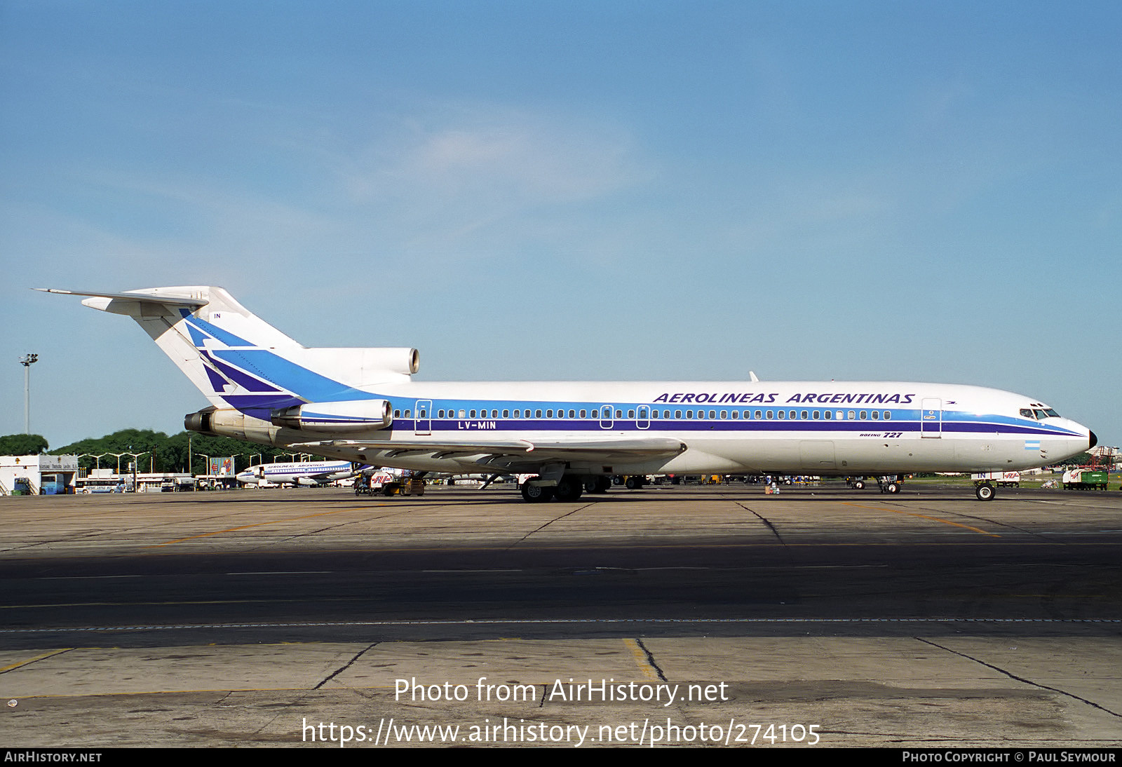 Aircraft Photo of LV-MIN | Boeing 727-287/Adv | Aerolíneas Argentinas | AirHistory.net #274105