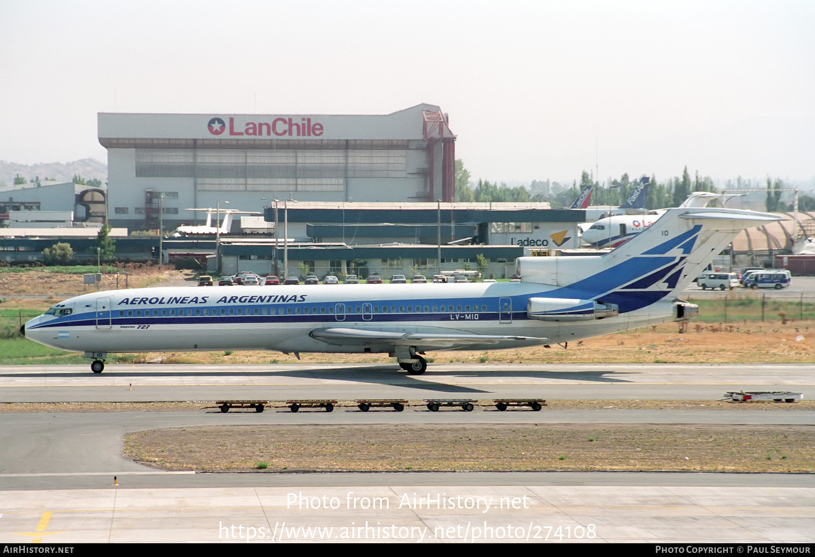 Aircraft Photo of LV-MIO | Boeing 727-287/Adv | Aerolíneas Argentinas | AirHistory.net #274108