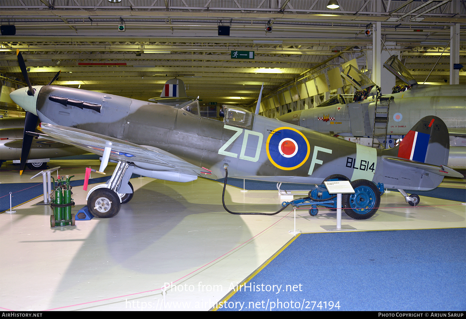 Aircraft Photo of BL614 | Supermarine 349 Spitfire F5B | UK - Air Force | AirHistory.net #274194