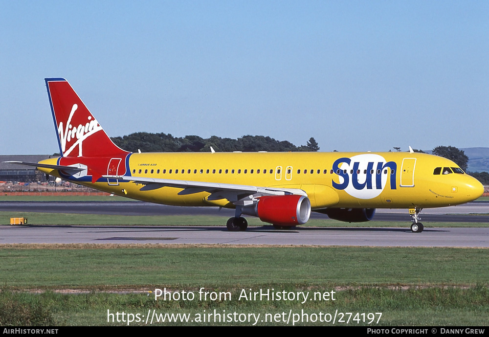 Aircraft Photo of G-VMED | Airbus A320-214 | Virgin Sun | AirHistory.net #274197