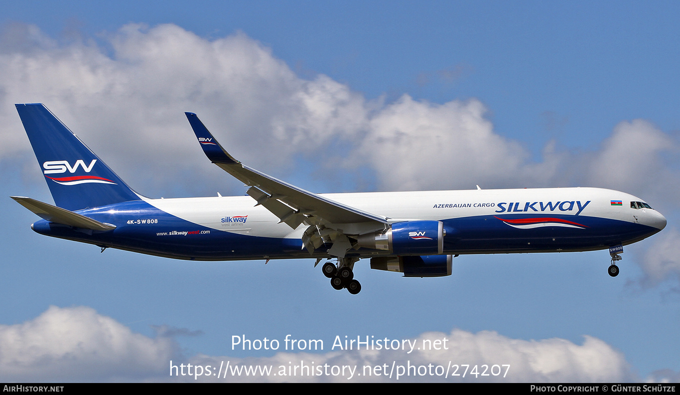 Aircraft Photo of 4K-SW808 | Boeing 767-32L/ER | SilkWay Azerbaijan Cargo | AirHistory.net #274207