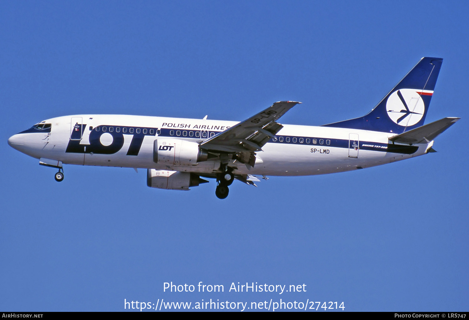 Aircraft Photo of SP-LMD | Boeing 737-36N | LOT Polish Airlines - Polskie Linie Lotnicze | AirHistory.net #274214