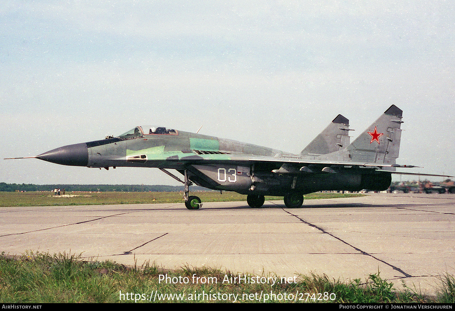 Aircraft Photo of 03 white | Mikoyan-Gurevich MiG-29 | Russia - Air Force | AirHistory.net #274280