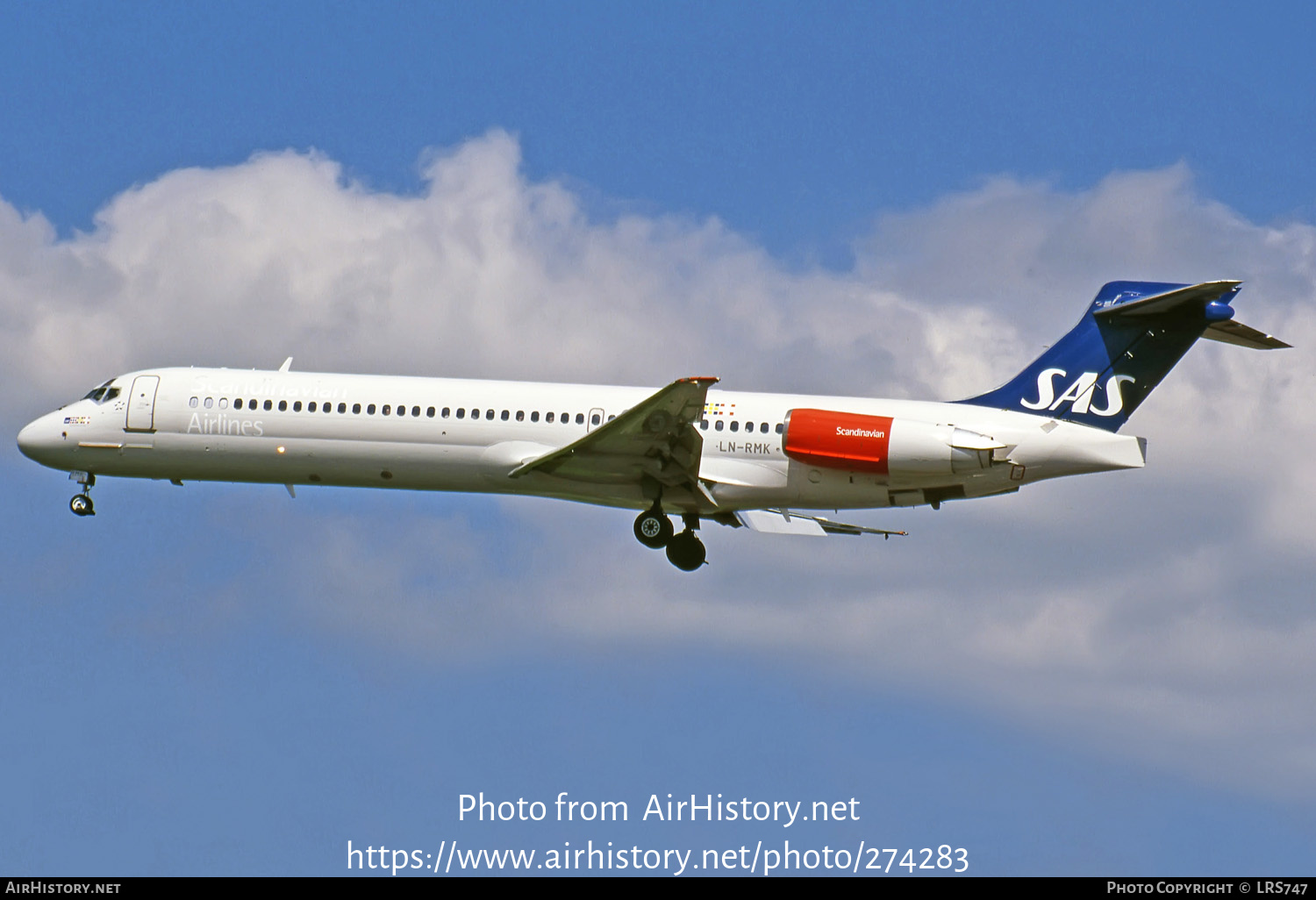 Aircraft Photo of LN-RMK | McDonnell Douglas MD-87 (DC-9-87) | Scandinavian Airlines - SAS | AirHistory.net #274283