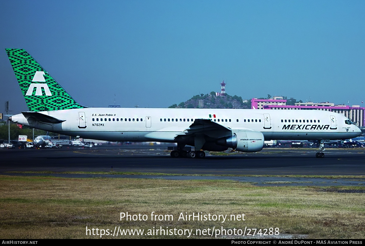 Aircraft Photo of N762MX | Boeing 757-2Q8 | Mexicana | AirHistory.net #274288