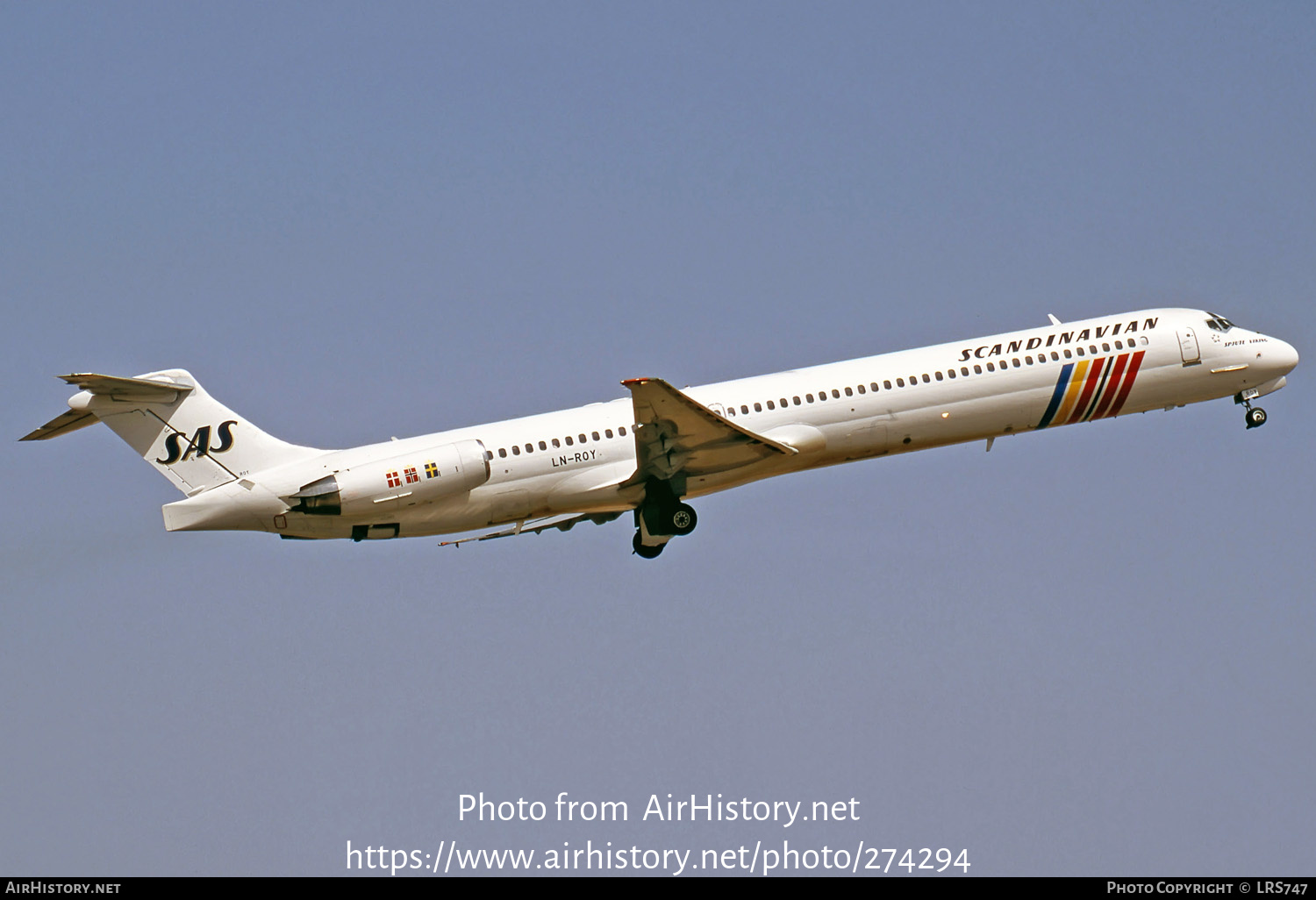 Aircraft Photo of LN-ROY | McDonnell Douglas MD-82 (DC-9-82) | Scandinavian Airlines - SAS | AirHistory.net #274294