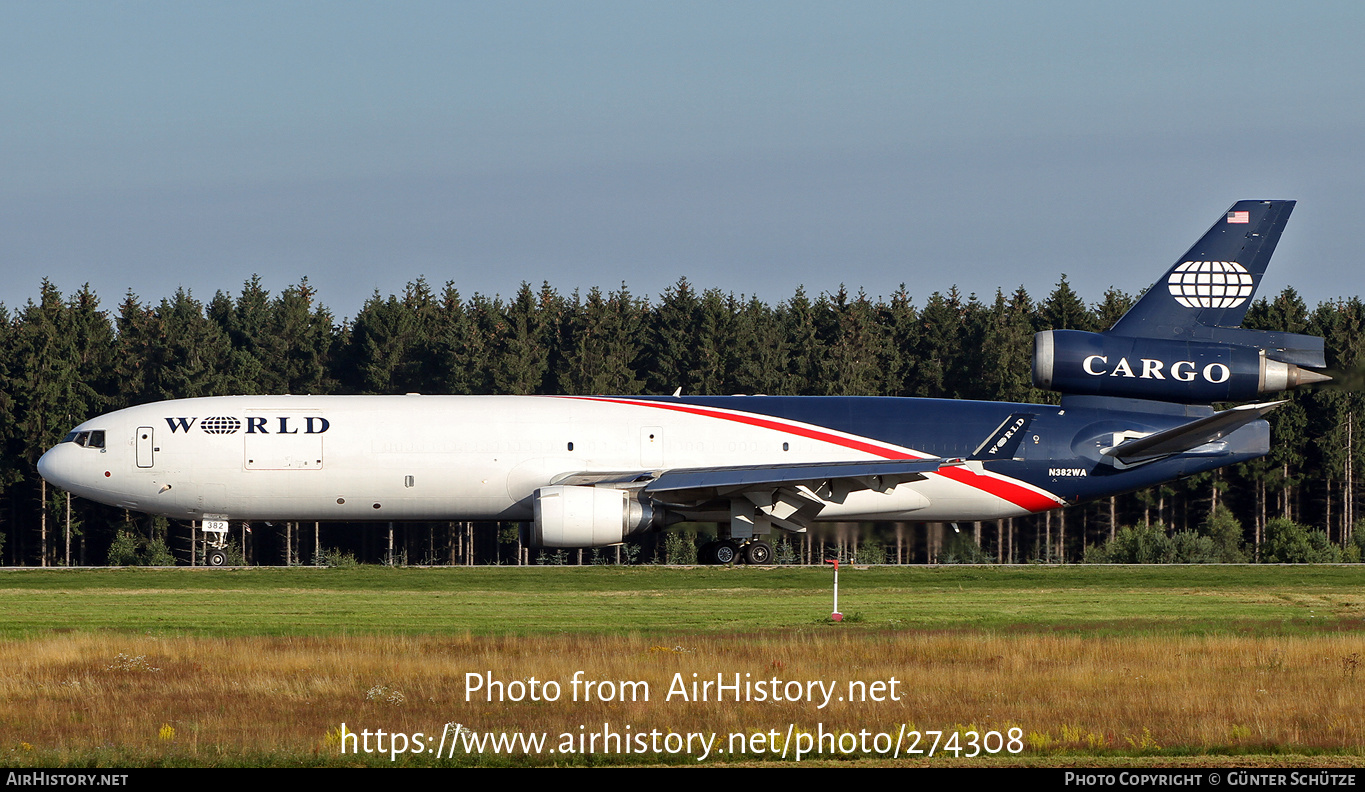 Aircraft Photo of N382WA | McDonnell Douglas MD-11/F | World Airways Cargo | AirHistory.net #274308