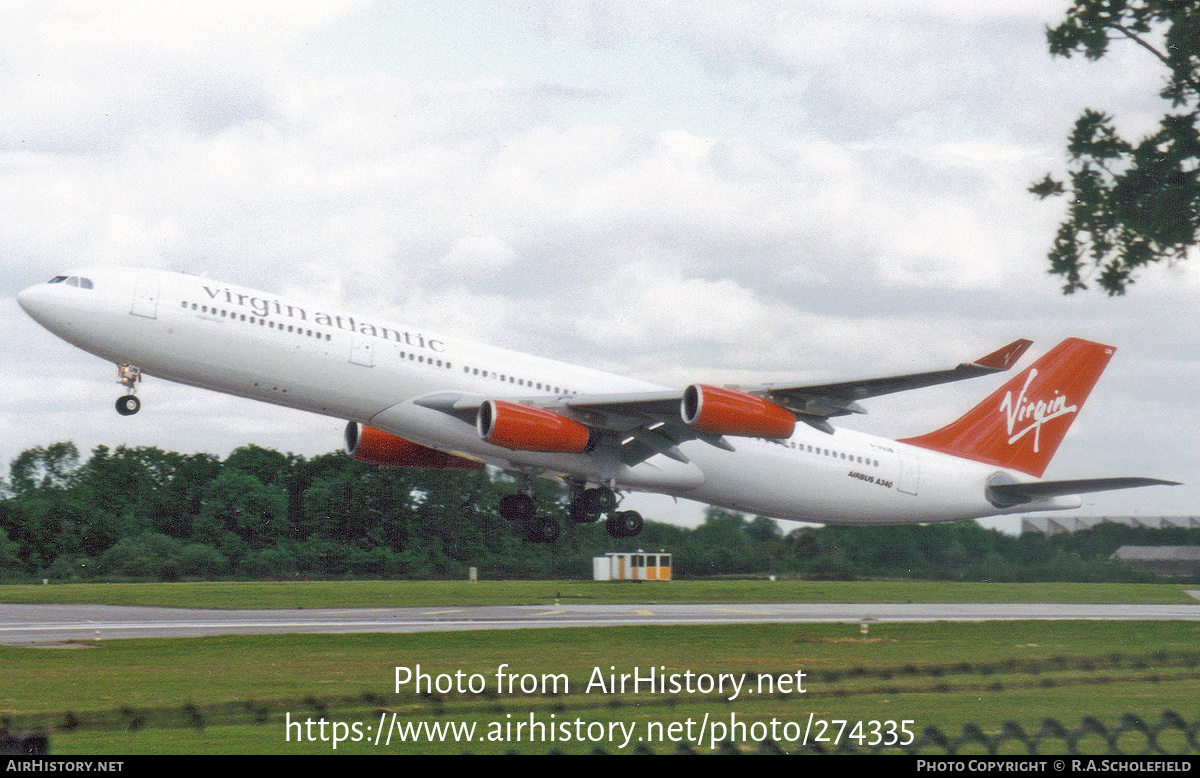 Aircraft Photo of G-VSUN | Airbus A340-313 | Virgin Atlantic Airways | AirHistory.net #274335