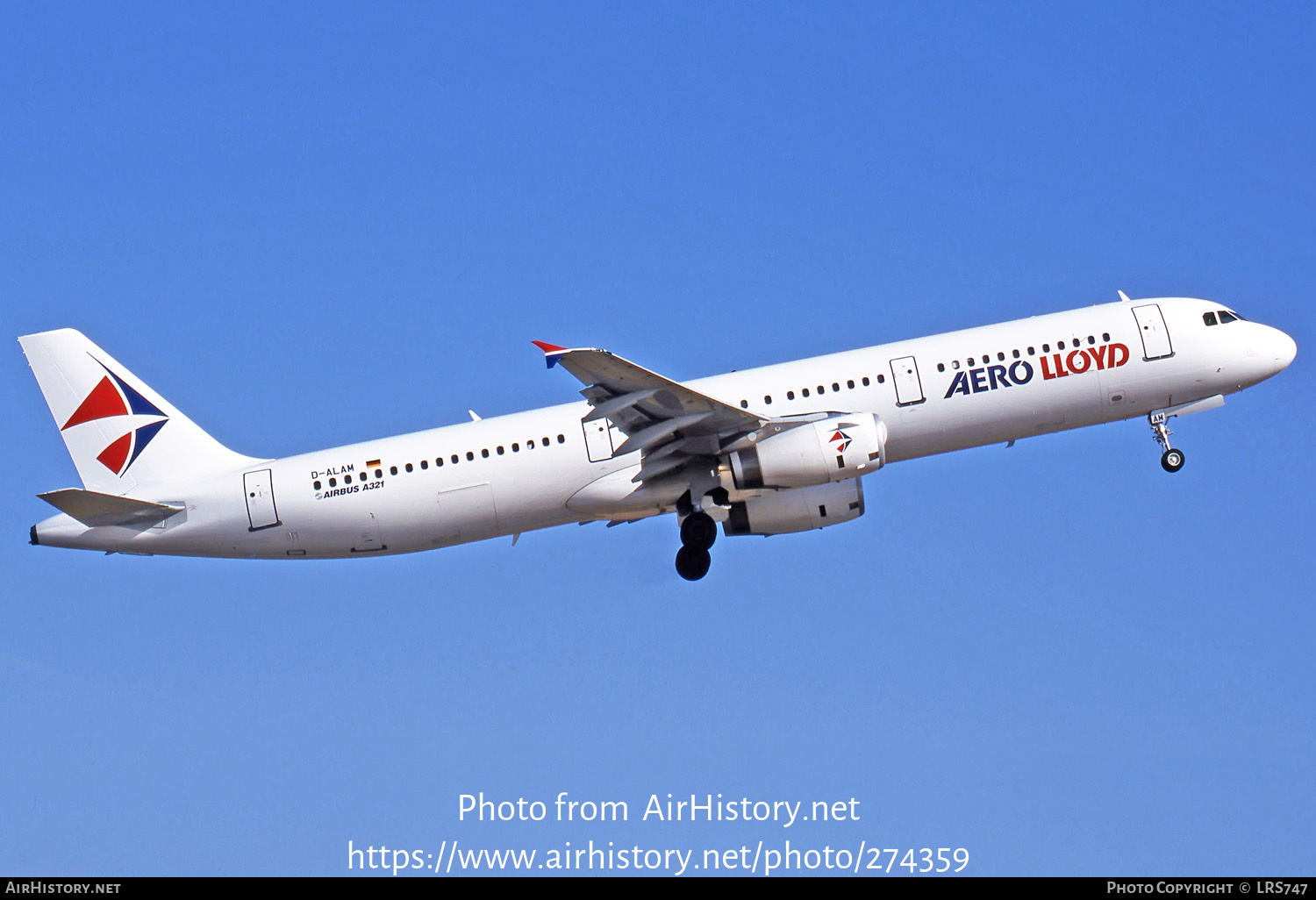 Aircraft Photo of D-ALAM | Airbus A321-231 | Aero Lloyd | AirHistory.net #274359