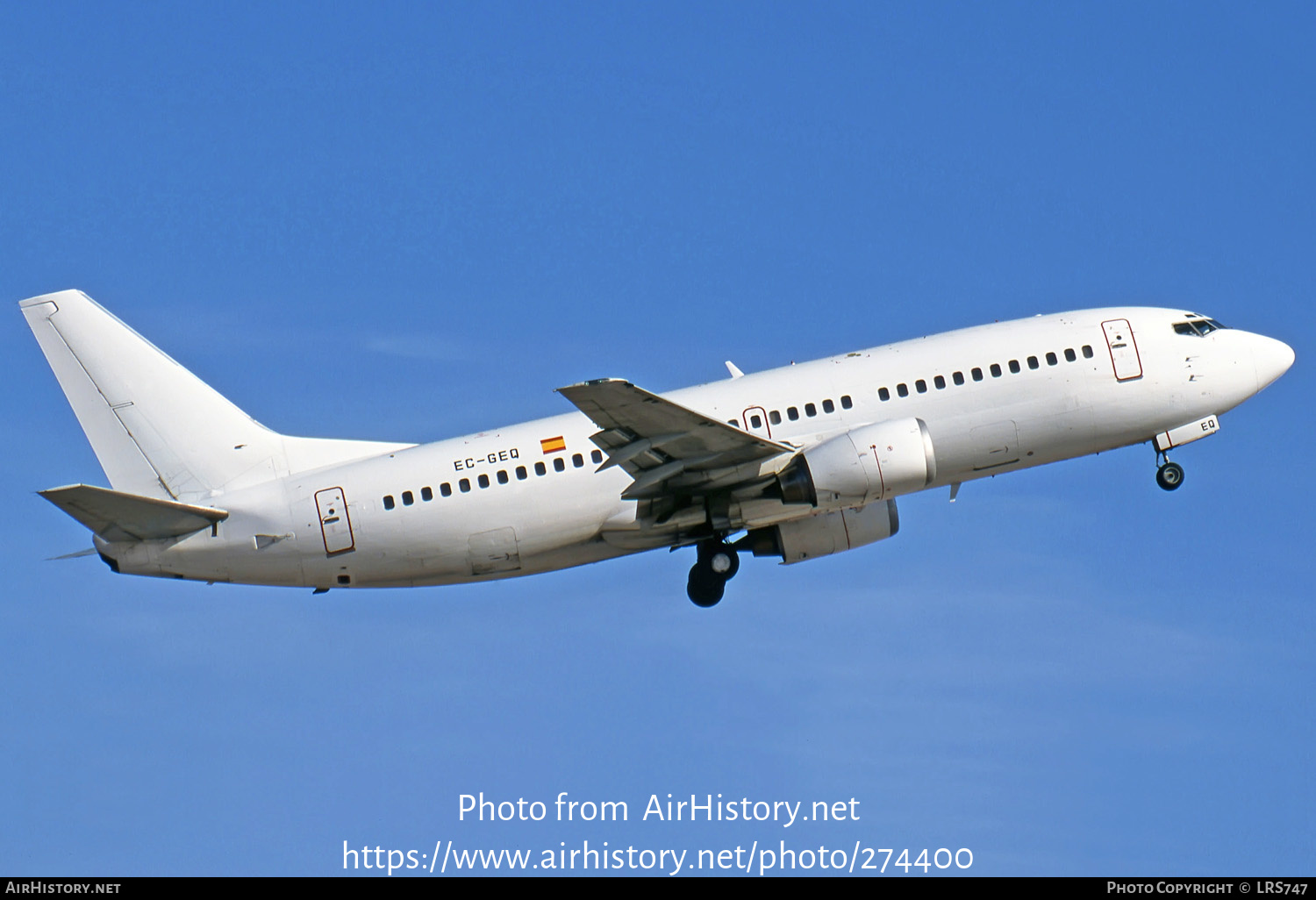 Aircraft Photo of EC-GEQ | Boeing 737-3Y0 | Air Europa | AirHistory.net #274400