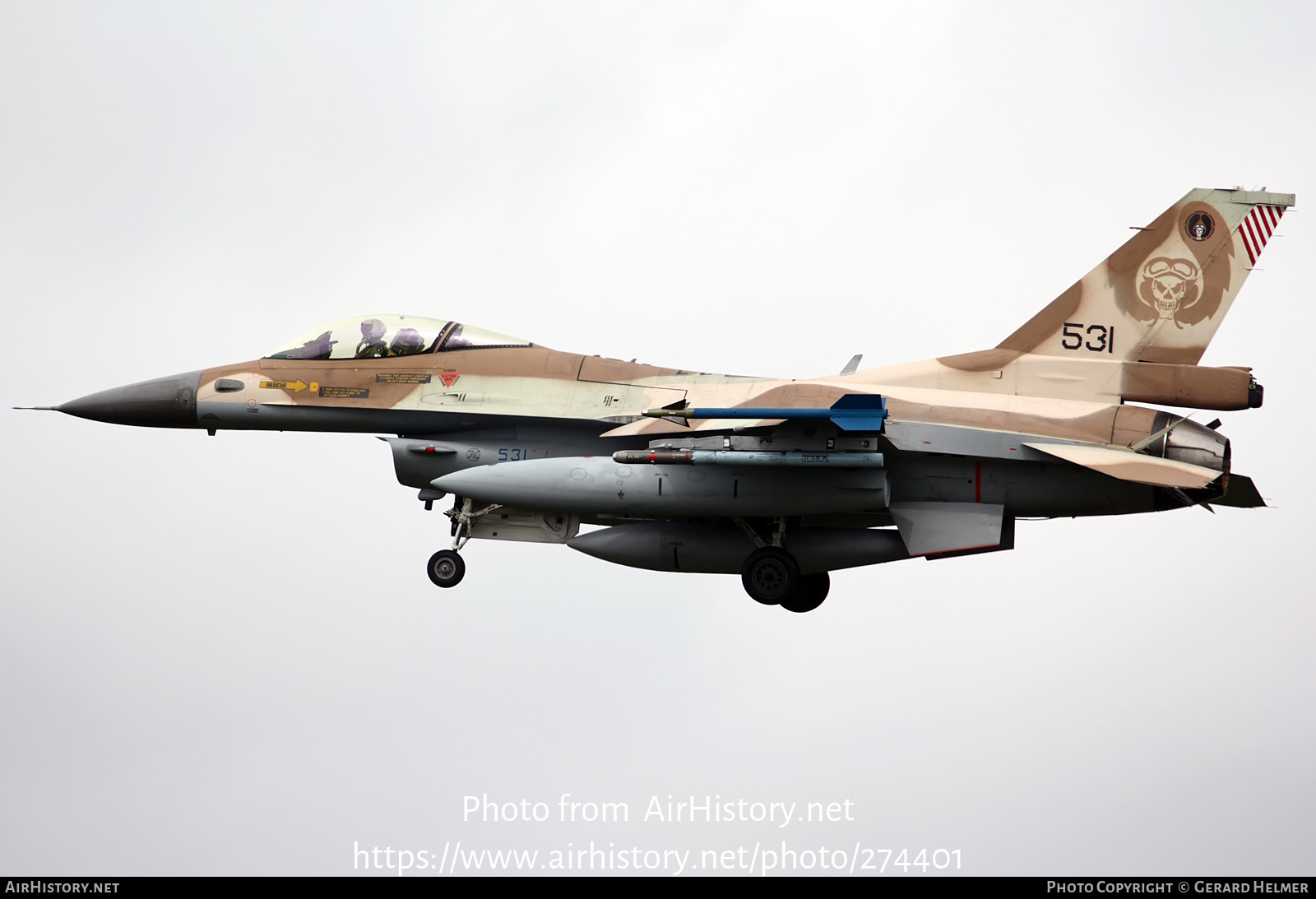 Aircraft Photo of 531 | General Dynamics F-16C Barak | Israel - Air Force | AirHistory.net #274401