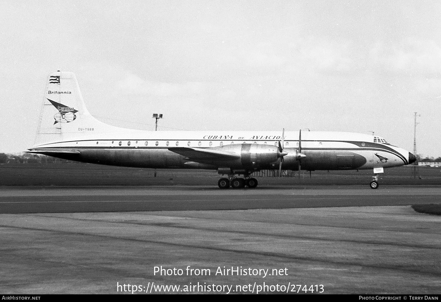 Aircraft Photo of CU-T668 | Bristol 175 Britannia 318 | Cubana | AirHistory.net #274413