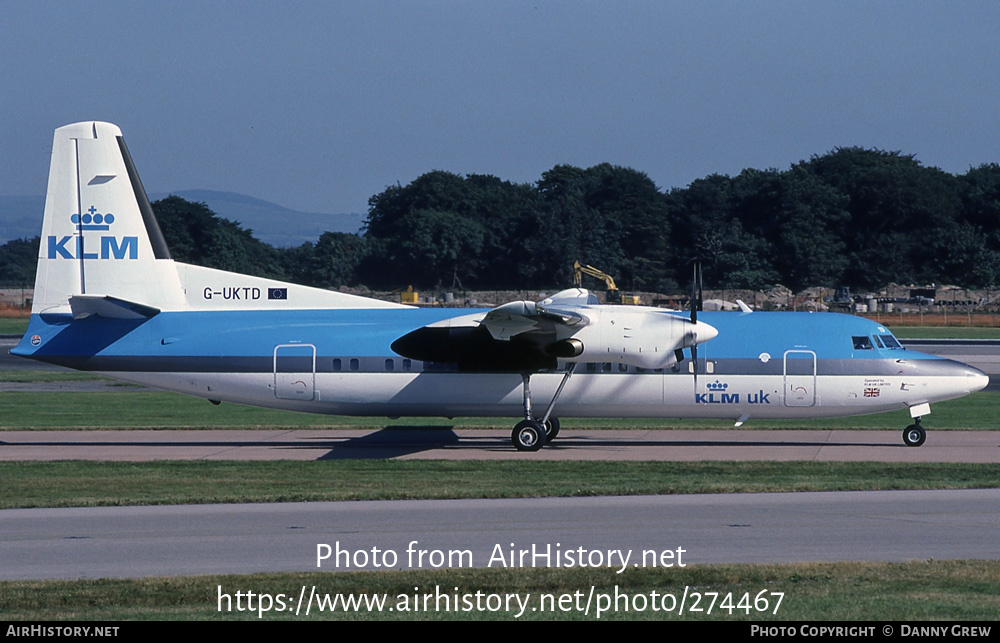 Aircraft Photo of G-UKTD | Fokker 50 | KLM UK | AirHistory.net #274467