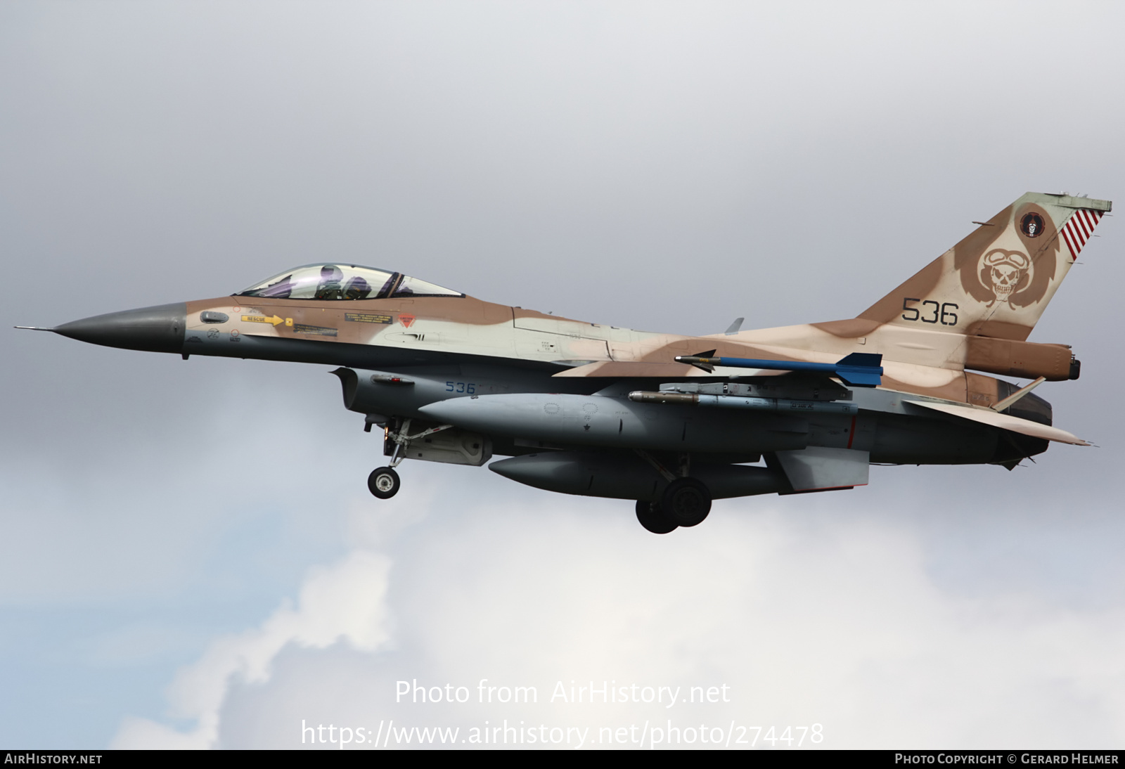 Aircraft Photo of 536 | General Dynamics F-16C Barak | Israel - Air Force | AirHistory.net #274478