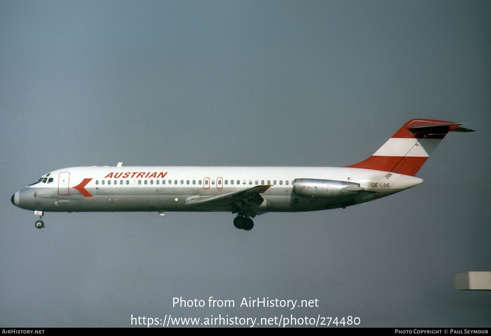 Aircraft Photo of OE-LDE | McDonnell Douglas DC-9-32 | Austrian Airlines | AirHistory.net #274480