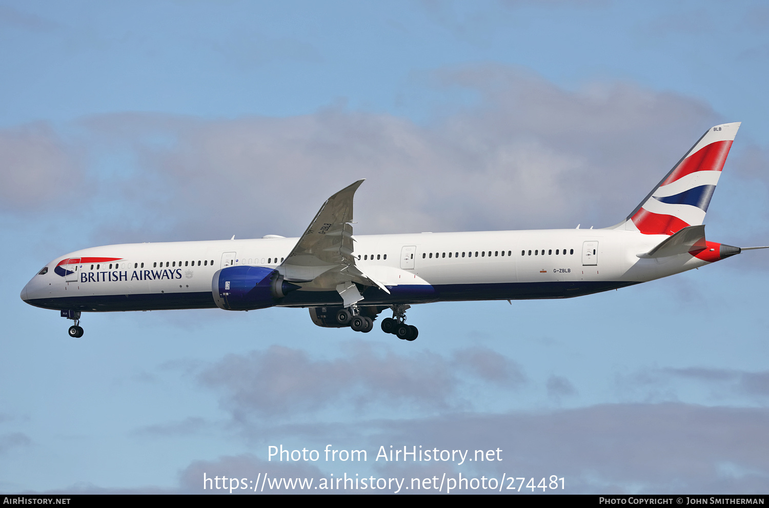 Aircraft Photo of G-ZBLB | Boeing 787-10 Dreamliner | British Airways | AirHistory.net #274481